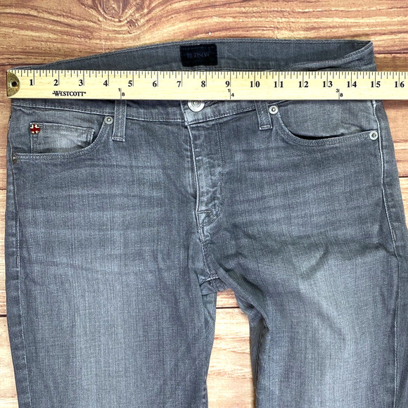 Hudson Womens Krista Super Skinny Jeans Size‎ 28 Grey Stretch Low Rise - Picture 5 of 8